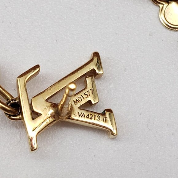 Louis Vuitton Metal Pearl Louisa Drop Earrings in gold-tone metal w/faux pearl - Picture 6 of 12